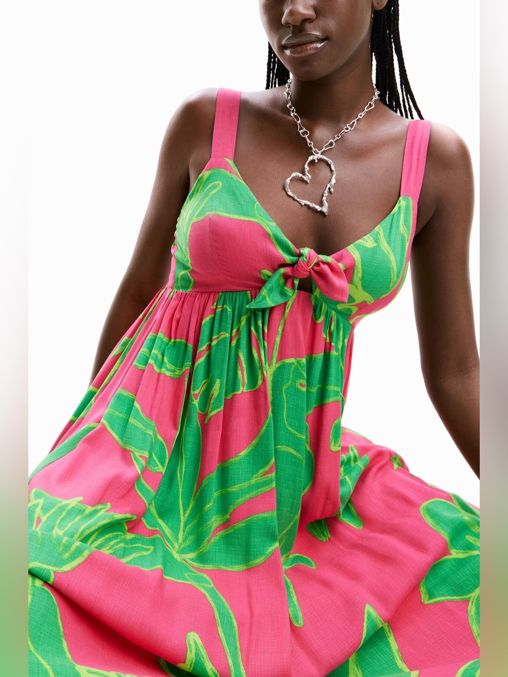 LONG SWEETHEART-NECKLINE DRESS XL